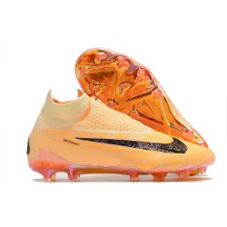 Nike Phantom GX Elite DF FG Boot Citron Tint Burgundy Crush