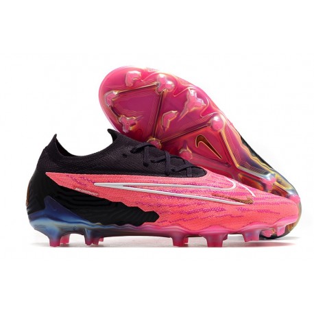 Nike Phantom GX Elite FG Soccer Shoes Pink Black White