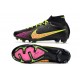 Nike Air Zoom Mercurial Superfly IX Elite FG Black Pink Yellow