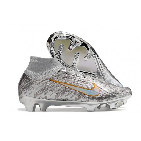 Nike Air Zoom Mercurial Superfly IX Elite XXV FG Siver