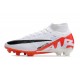 Nike Air Zoom Mercurial Superfly IX Elite FG White Bright Crimson Black