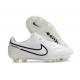 Nike Tiempo Legend IX Elite FG Boots White Black