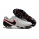 Nike Tiempo Legend VI K-leather ACC FG Soccer Boots Platinum Silver Black