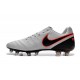 Nike Tiempo Legend VI K-leather ACC FG Soccer Boots Platinum Silver Black