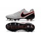 Nike Tiempo Legend VI K-leather ACC FG Soccer Boots Platinum Silver Black