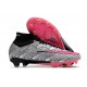 Nike Zoom Mercurial Superfly 9 Elite AG Metallic Silver Hyper Pink Black