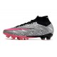 Nike Zoom Mercurial Superfly 9 Elite AG Metallic Silver Hyper Pink Black