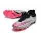 Nike Zoom Mercurial Superfly 9 Elite AG Metallic Silver Hyper Pink Black