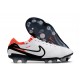 Nike Tiempo Legend X Elite FG White Black Bright Crimson