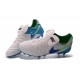 Nike Tiempo Legend VI K-leather ACC FG Soccer Boots White Blue