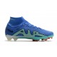 Nike Mercurial Superfly 7 Elite FG New Cleat Blue Hero White Obsidian