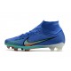 Nike Mercurial Superfly 7 Elite FG New Cleat Blue Hero White Obsidian