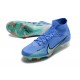 Nike Mercurial Superfly 7 Elite FG New Cleat Blue Hero White Obsidian