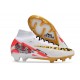 Nike Zoom Mercurial Superfly 9 Elite FG White Gold Red