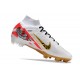 Nike Zoom Mercurial Superfly 9 Elite FG White Gold Red