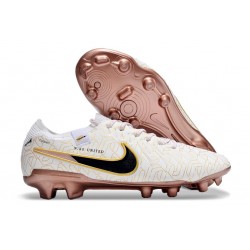 Nike Tiempo Legend VII FG K-leather Soccer Cleats White Golden