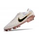 Nike Tiempo Legend VII FG K-leather Soccer Cleats White Golden