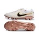 Nike Tiempo Legend VII FG K-leather Soccer Cleats White Golden