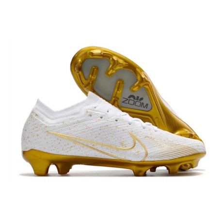 Nike Mercurial Vapor 12 Elite FG Soccer Boot White Gold