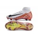 Nike Zoom Mercurial Superfly 10 Elite FG Cleats White Orange Black