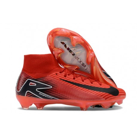 Nike Zoom Mercurial Superfly 10 Elite FG Soccer Cleats Red Black