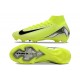 Nike Zoom Mercurial Superfly 10 Elite FG Soccer Cleats Volt Silver Black