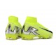 Nike Zoom Mercurial Superfly 10 Elite FG Soccer Cleats Volt Silver Black