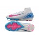 Nike Zoom Mercurial Superfly 10 Elite FG Soccer Cleats White Blue Pink