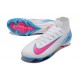 Nike Zoom Mercurial Superfly 10 Elite FG Soccer Cleats White Blue Pink