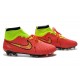 Nike Magista Obra FG ACC Mens Football Shoes Red Gold Volt