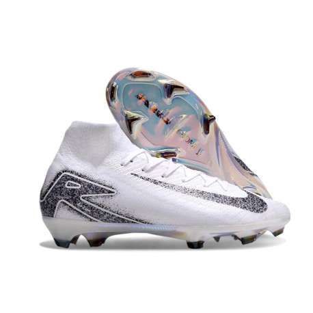New Nike Mercurial Superfly X Elite FG White Black
