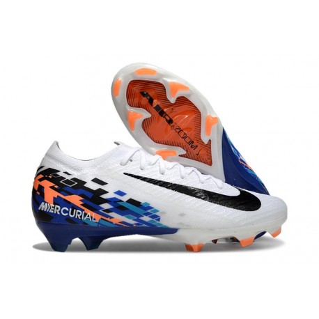 New Nike Zoom Mercurial Vapor 16 Elite FG White Black Blue