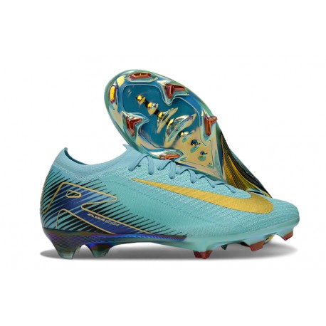 New Nike Zoom Mercurial Vapor 16 Elite FG Blue Gold Black