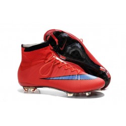 Nike Mercurial Superfly IV FG Mens Football Shoes Red Purple