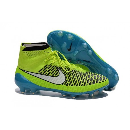 New Nike Magista Obra FG Firm Ground Soccer Boots Volt White Blue