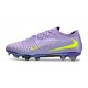 New Nike Phantom 6 Elite Low FG Purple Yellow
