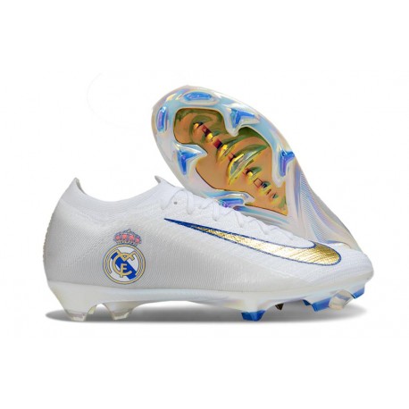 Nike Mercurial Vapor XVI Elite FG Soccer Shoes Real Madrid White