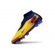 Nike Phantom 6 Elite Firm-Ground Soccer Cleats Yellow Blue Gold