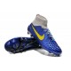 Nike High Top Magista Obra FG ACC Soccer Cleats Blue Yellow Grey