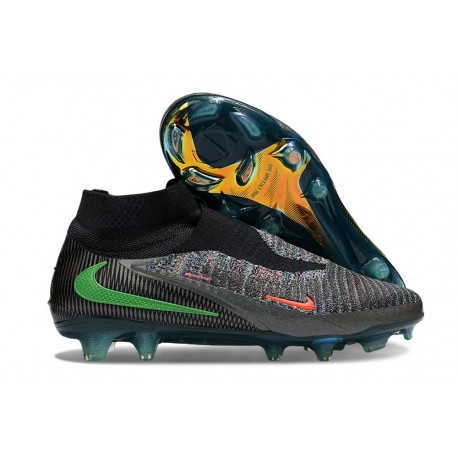 Nike Phantom 6 Elite Firm-Ground Soccer Cleats Black Green