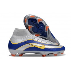 Nike Mercurial Superfly 10 Elite FG Silver Blue Yellow