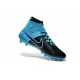 Nike High Top Magista Obra FG ACC Soccer Cleats Leather Black Blue