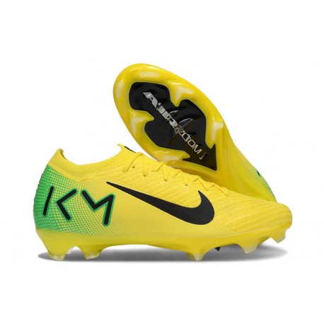 Nike Zoom Mercurial Vapor 16 Elite Firm Ground KM Yellow Green