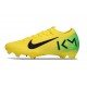 Nike Zoom Mercurial Vapor 16 Elite Firm Ground KM Yellow Green