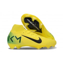 Nike Mercurial Superfly 10 Elite FG KM Yellow Green Black