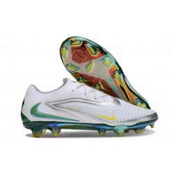 New Nike Phantom 6 Elite Low FG White Silver Green