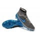 Nike High Top Magista Obra FG ACC Soccer Cleats Wolf Grey Turquoise Blue