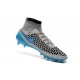 Nike High Top Magista Obra FG ACC Soccer Cleats Wolf Grey Turquoise Blue