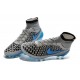 Nike High Top Magista Obra FG ACC Soccer Cleats Wolf Grey Turquoise Blue