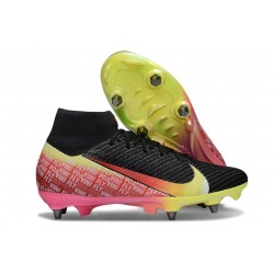 Nike Zoom Mercurial Superfly 10 Elite SG Pro Black Crimson Yellow Green